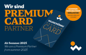 Wir sind Wildschönau Premium Card Partner!